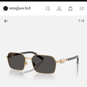 Dolce & Gabbana Women’s Gold Frame Black Lens Sunglasses  Dolce&Gabbana DG2316